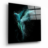 Luminous Wings Glass Wall Art.